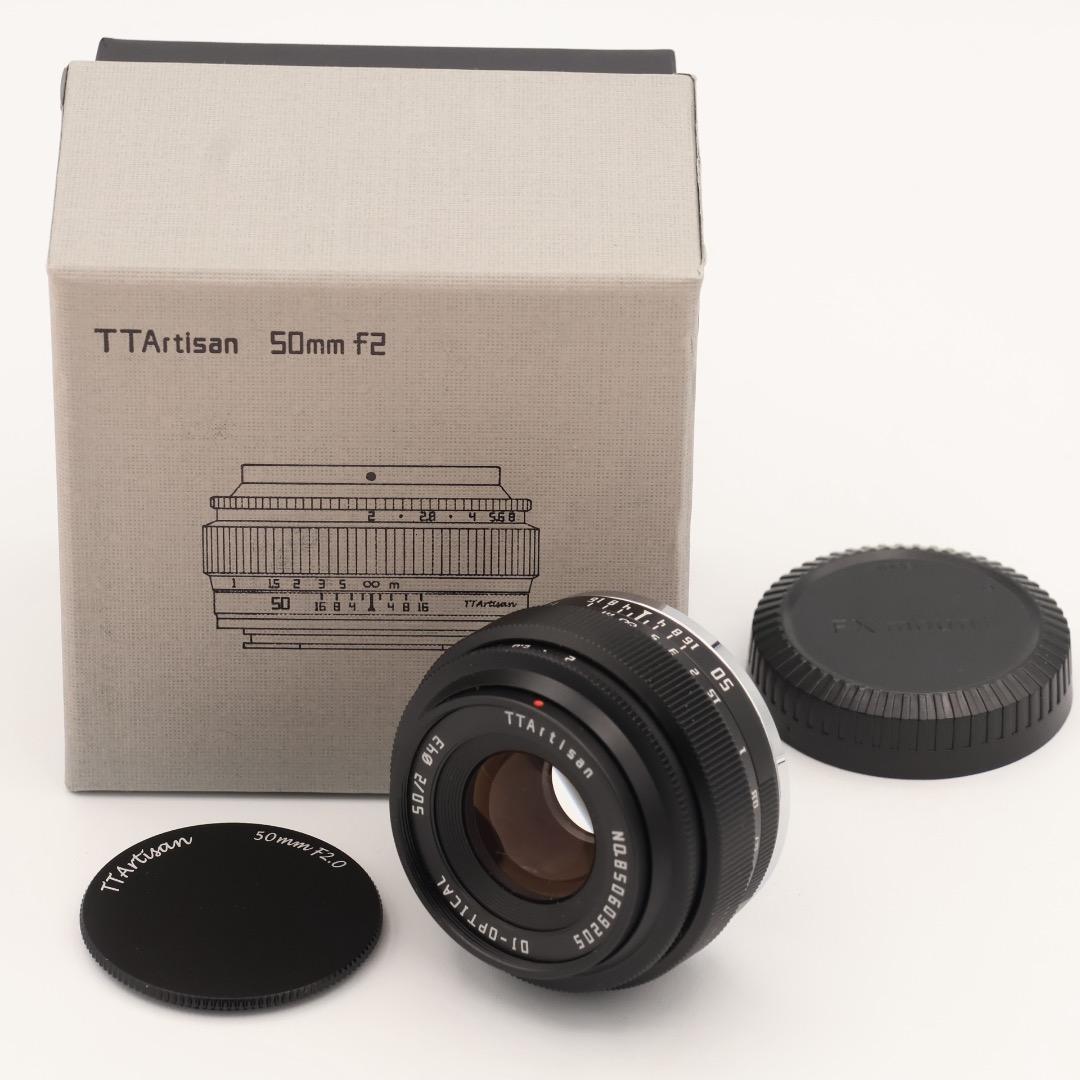 【美品】 銘匠光学 TTArtisan 50mm f2 Fuji Xマウント