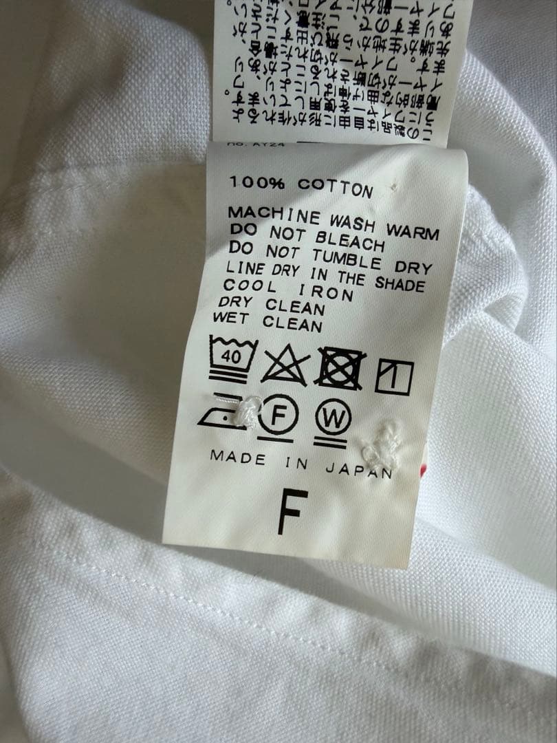 美品　定番　Deuxieme Classe OXFORD BDシャツ 白 日本製