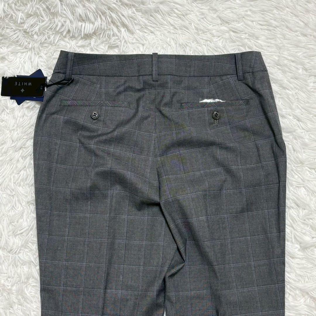 ◎新品タグ付き WHITE 高機能carreman チェック 自宅で洗える L1