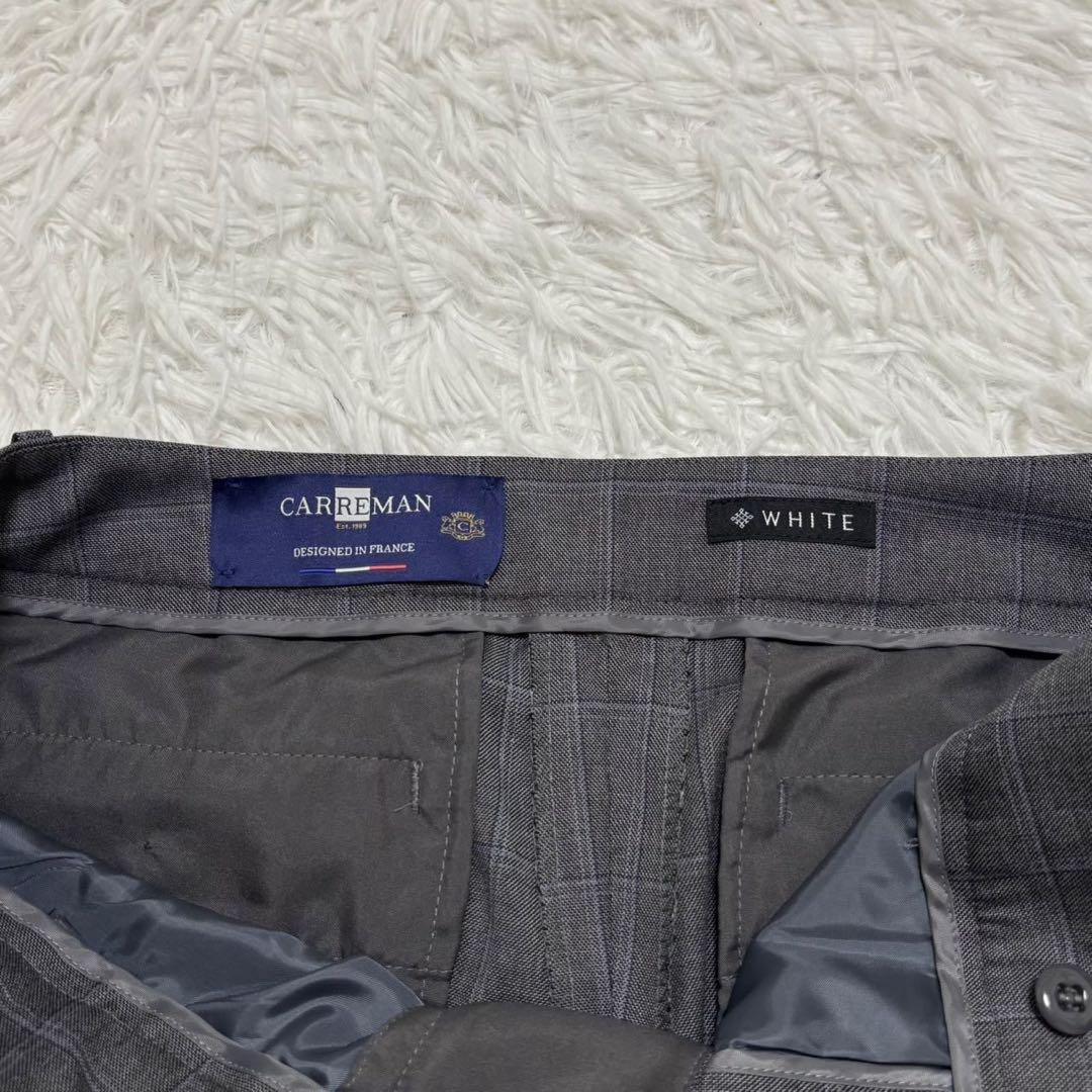 ◎新品タグ付き WHITE 高機能carreman チェック 自宅で洗える L1
