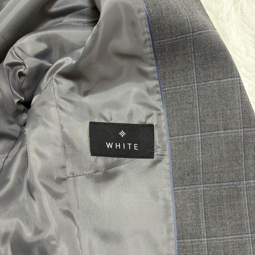 ◎新品タグ付き WHITE 高機能carreman チェック 自宅で洗える L1