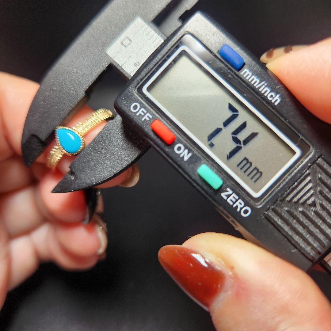 レア【新品】スリーピングビューティーターコイズフリーサイズリング sv925