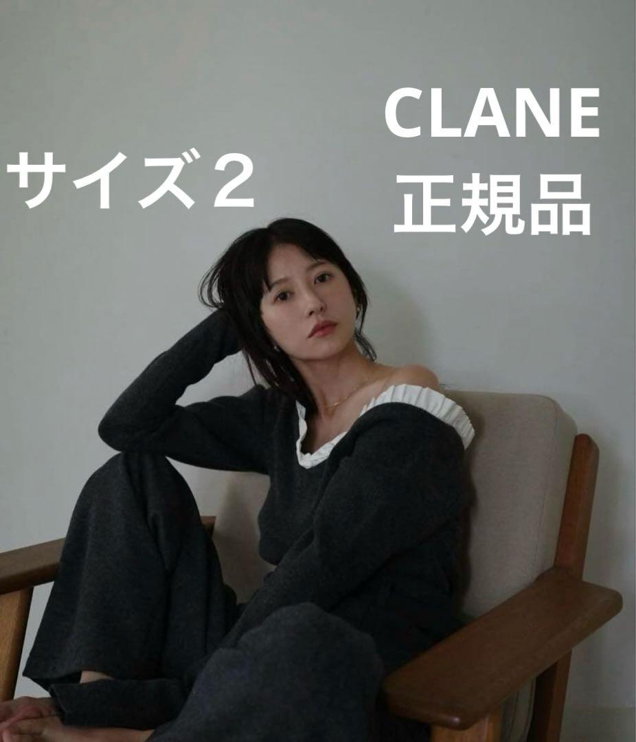 CLANE ★ FRILL V NECK KNIT TOPS