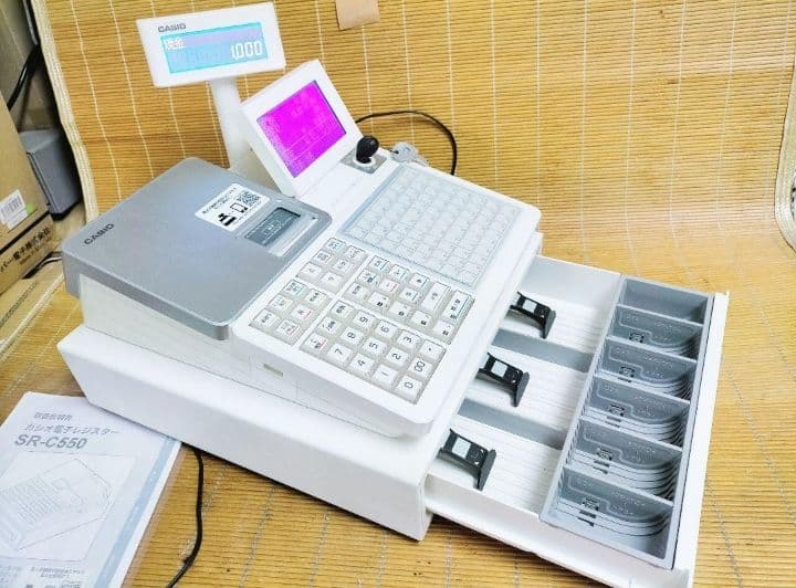 カシオレジスター　SR-CS550　スマホ連携Bluetooth　599959