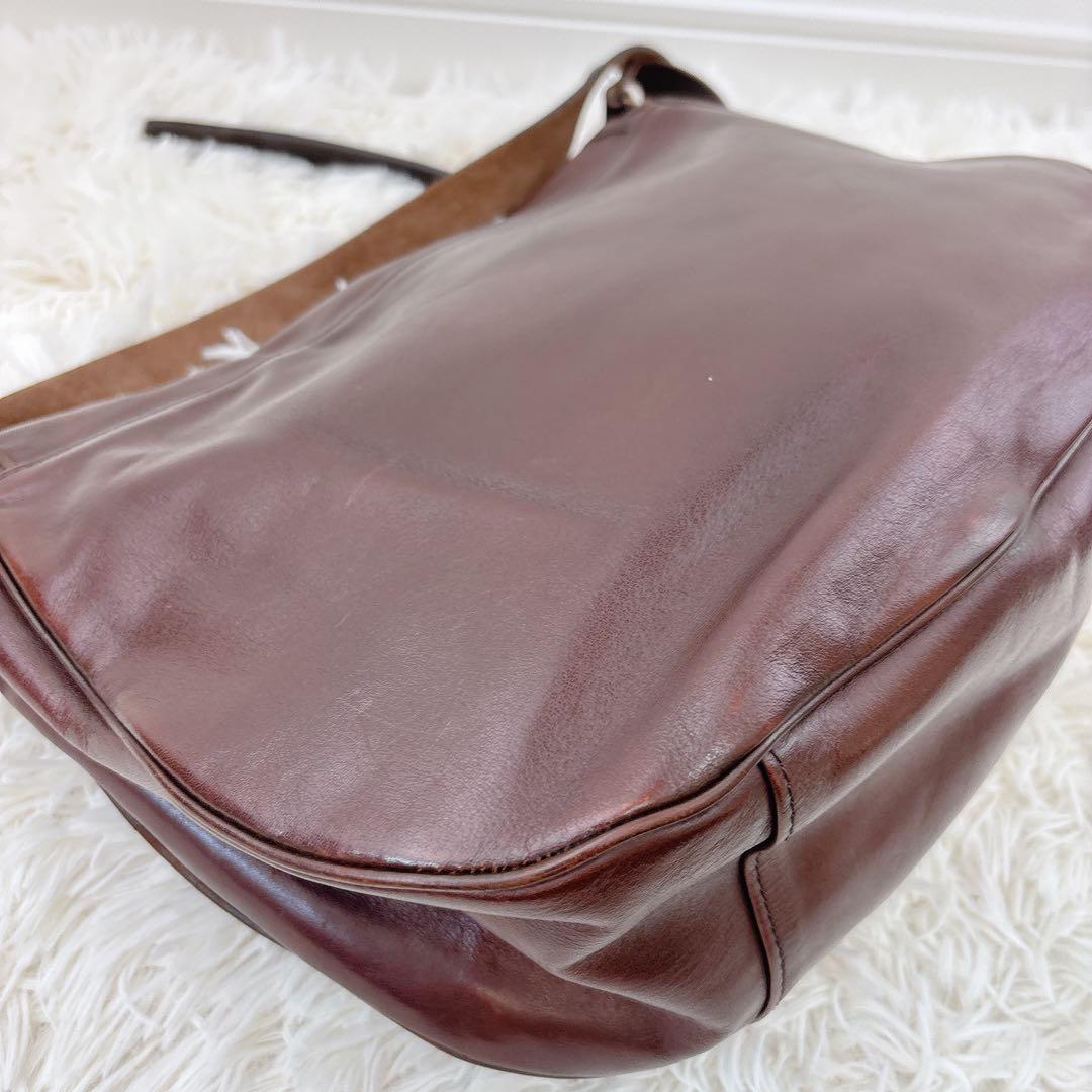 希少✨MARGARET HOWELL ×PORTER レザーショルダー 茶