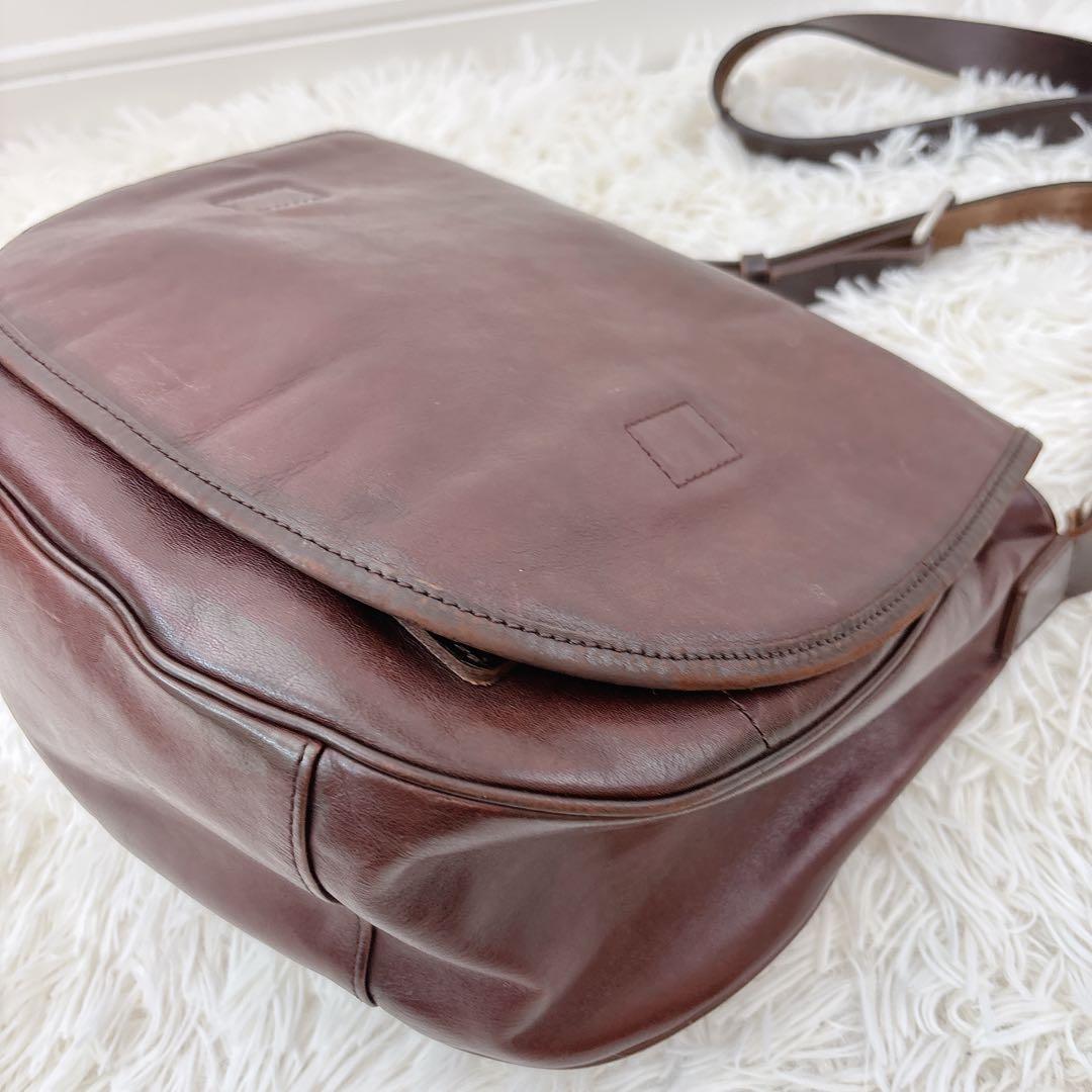 希少✨MARGARET HOWELL ×PORTER レザーショルダー 茶