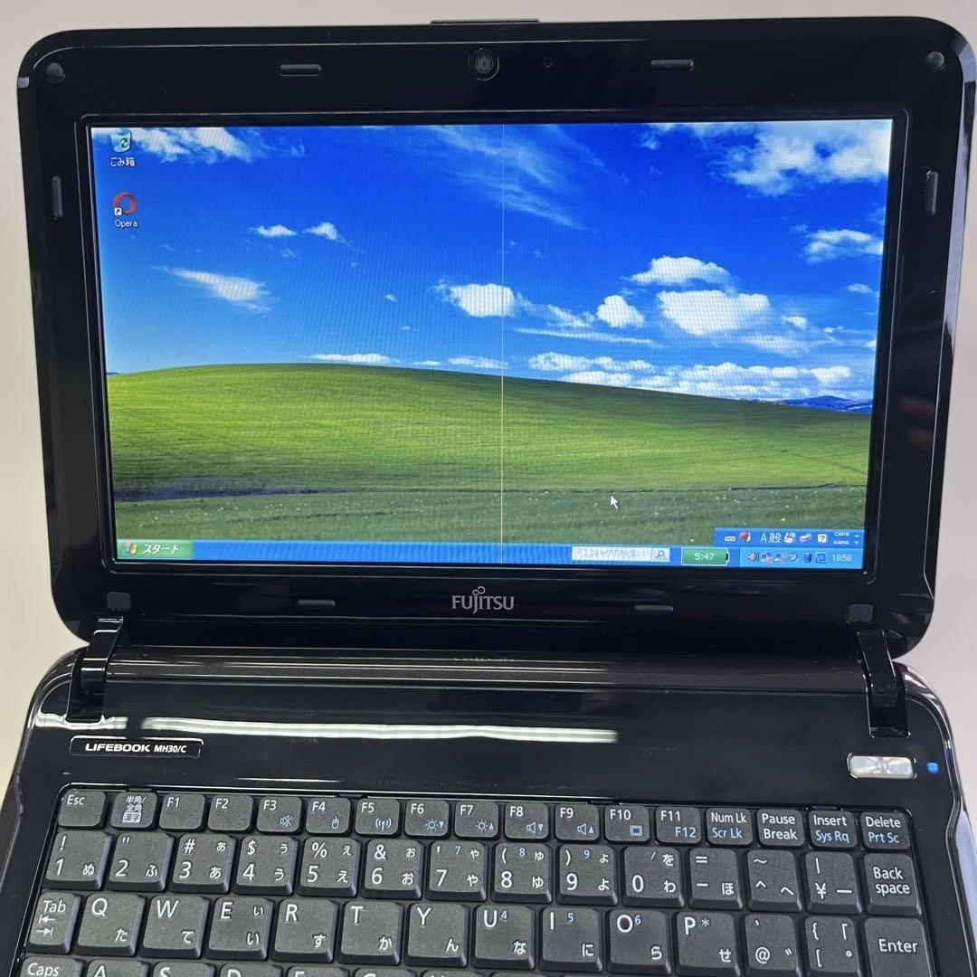 ☆格安美品☆WindowsXP☆長時間バッテリー付き10.1型小型ノートPC☆