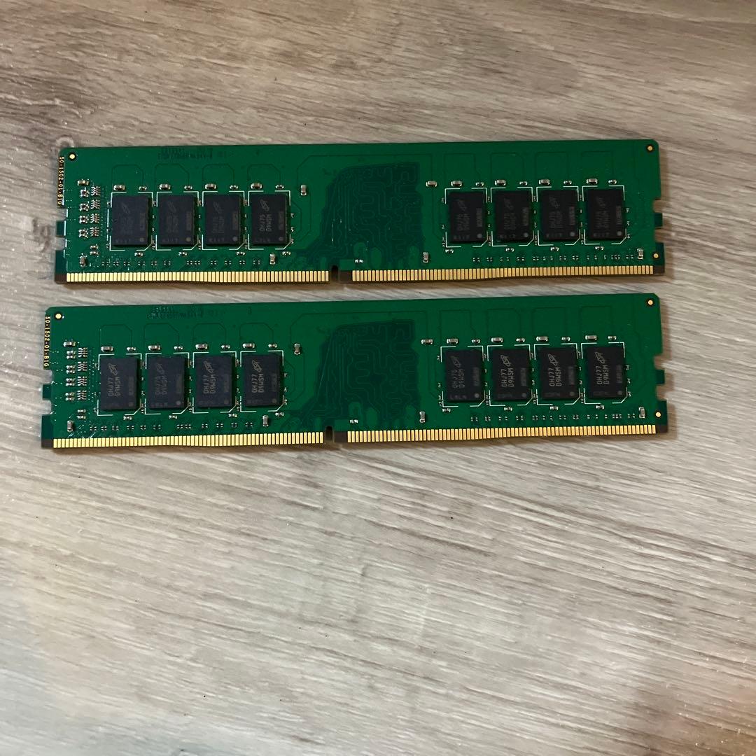 動作確認済み crucial製　DDR4 3200MHz 16GB×2 32GB