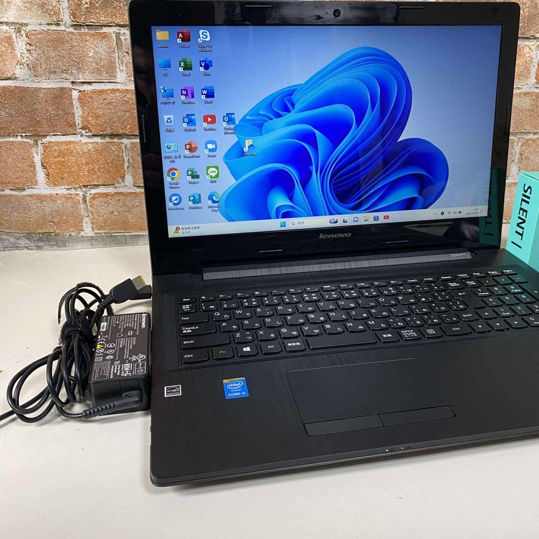 LenovoノートPC 高速起動SSD メモリ8GB Windows 11Pro