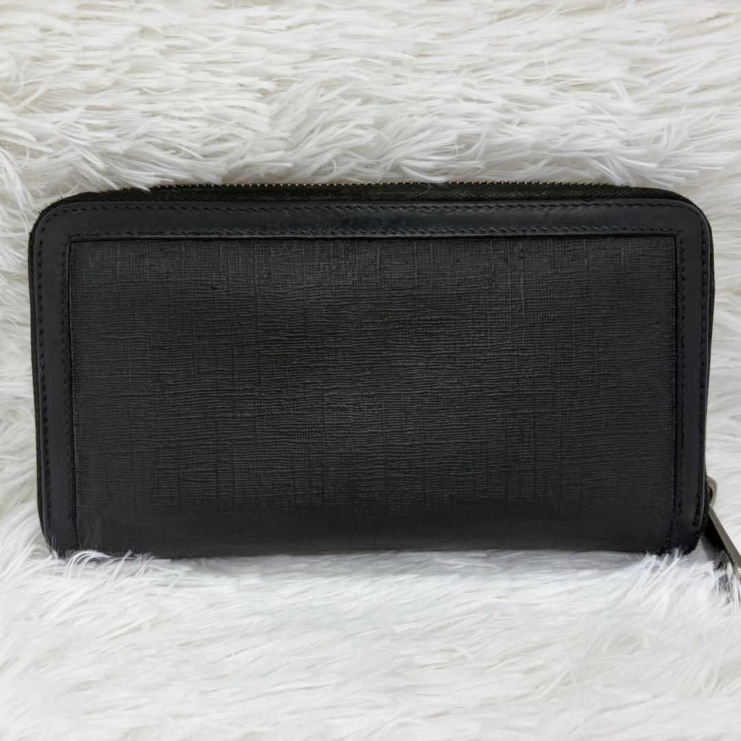 美品✨️グッチ 長財布 GGスプリーム ラウンドファスナー レザー 黒