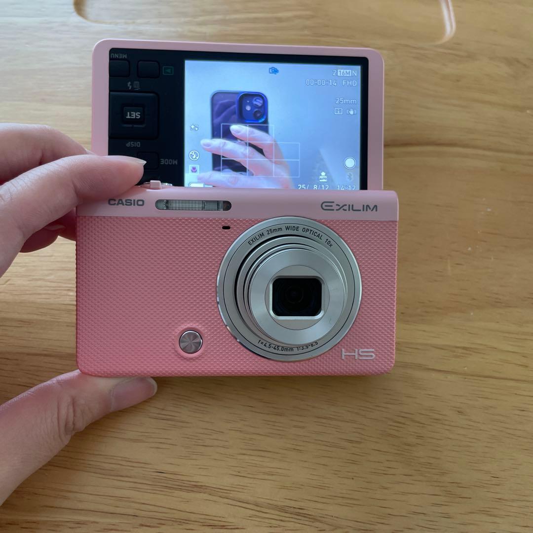 【箱有美品】CASIO EX-ZR70 PK　自撮り　デジタルカメラ　スマホ接続