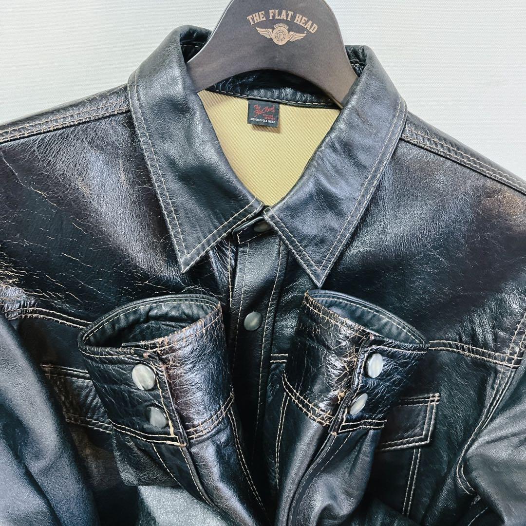 フラットヘッド/レザージャケット ホースハイドシャツジャケット