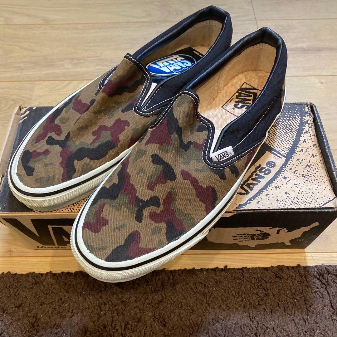 VANS　アメリカ製　90's　SLIP ON　迷彩
