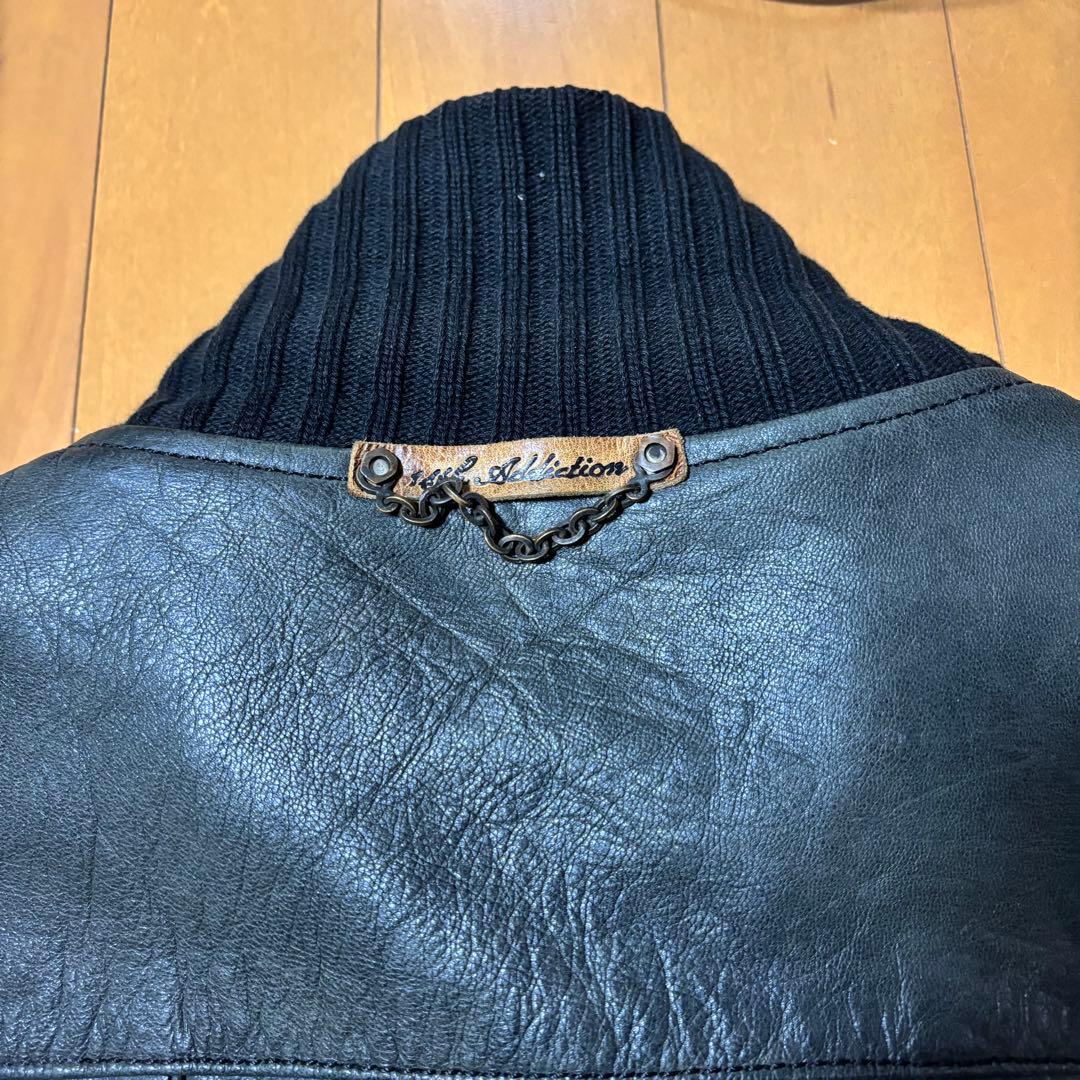 14th addiction レザー ジャケット 羊革 黒 「1」