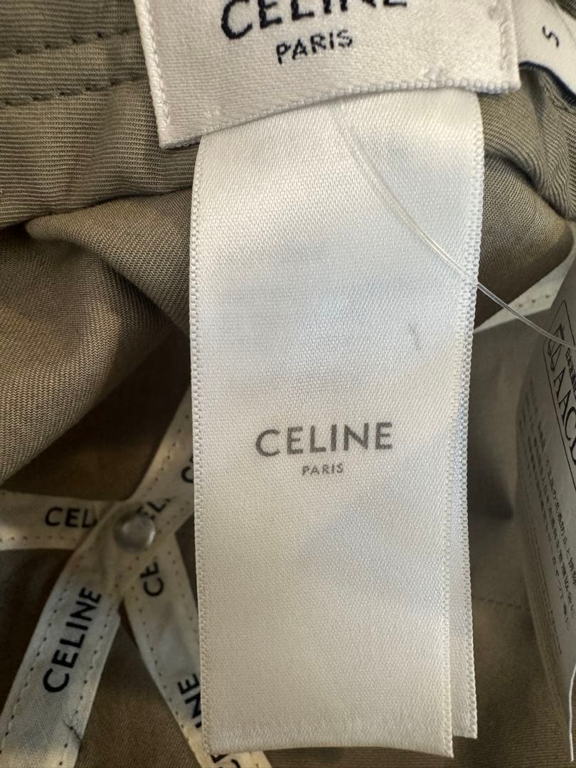 Celine セ カーキ ベースボールキャップ S