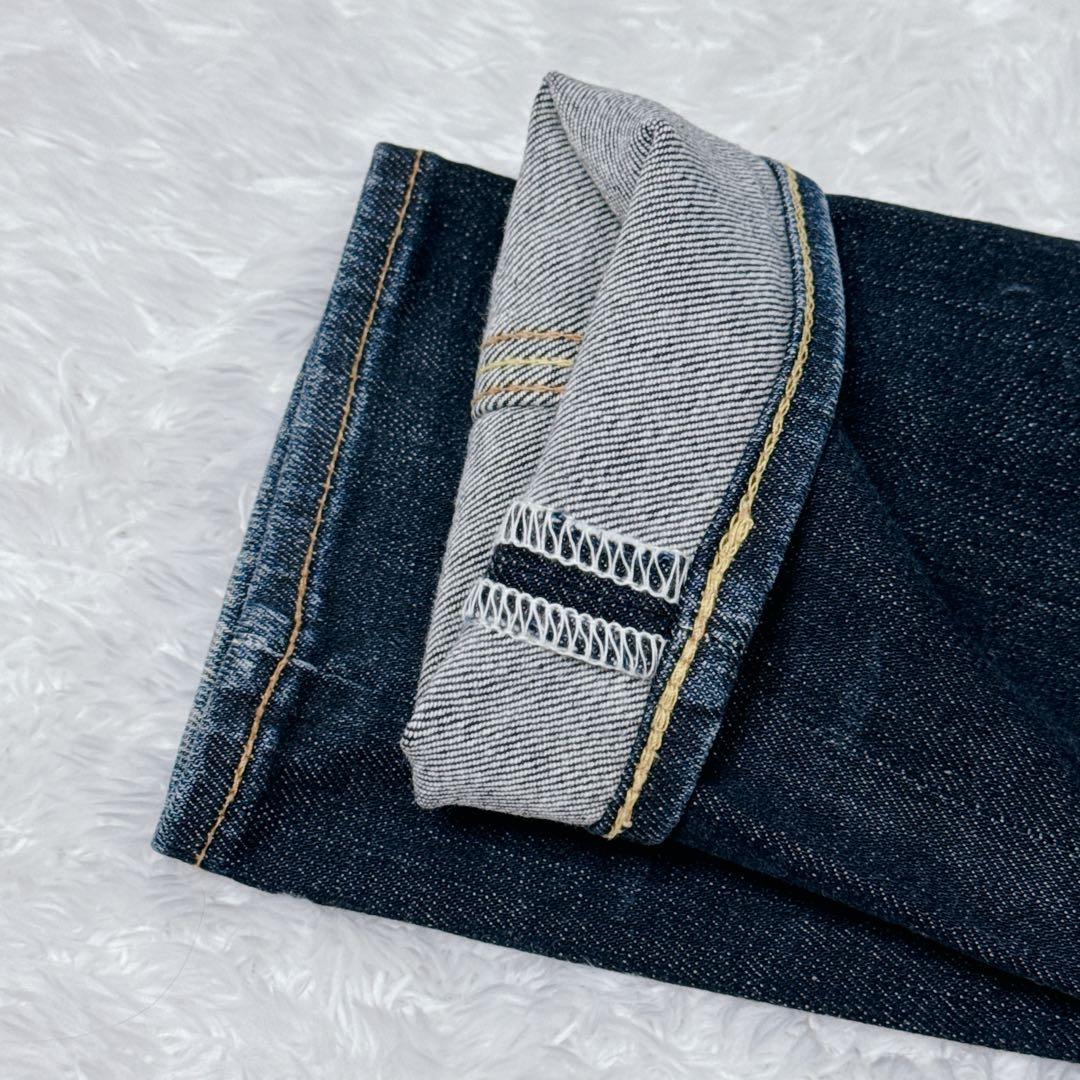 EVISU 初期 日本製 白カモメ スキニーデニム W26相当 濃紺
