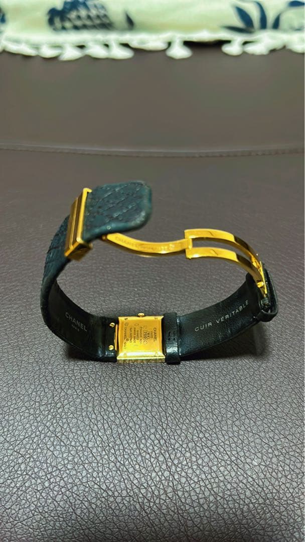 CHANEL マトラッセゴールドk18sizeＳ ブラックH0680