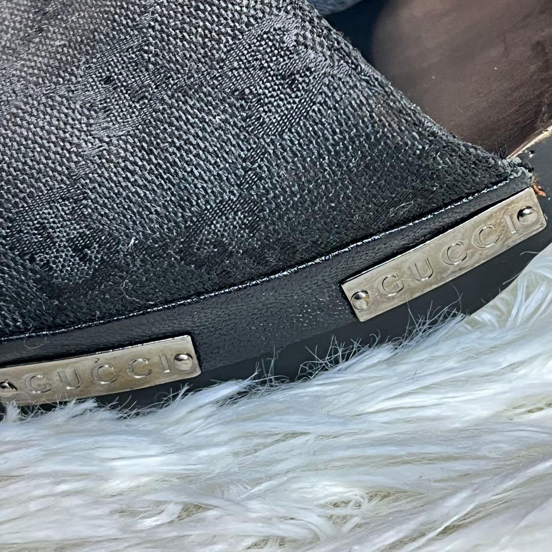 GUCCI グッチ GG柄 ミュール サンダル　24cm レディース