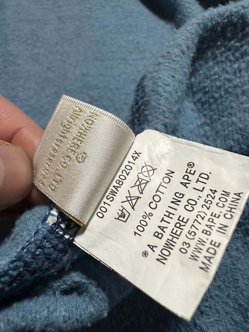 A BATHING APE SHARK FULL ZIP HOODIEエイプ L