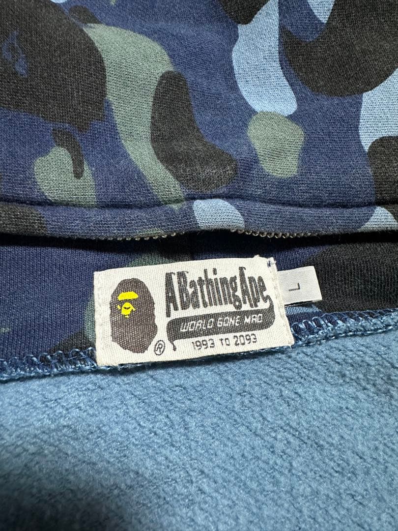 A BATHING APE SHARK FULL ZIP HOODIEエイプ L