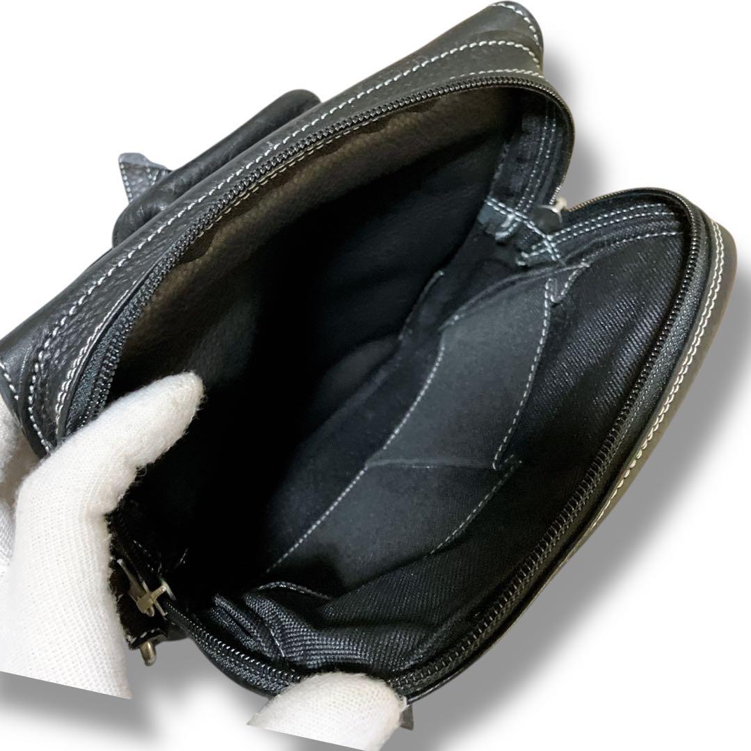 ワイルドハーツ 良品 3way y2k スタッズ 多収納 ボディバッグ ブラック