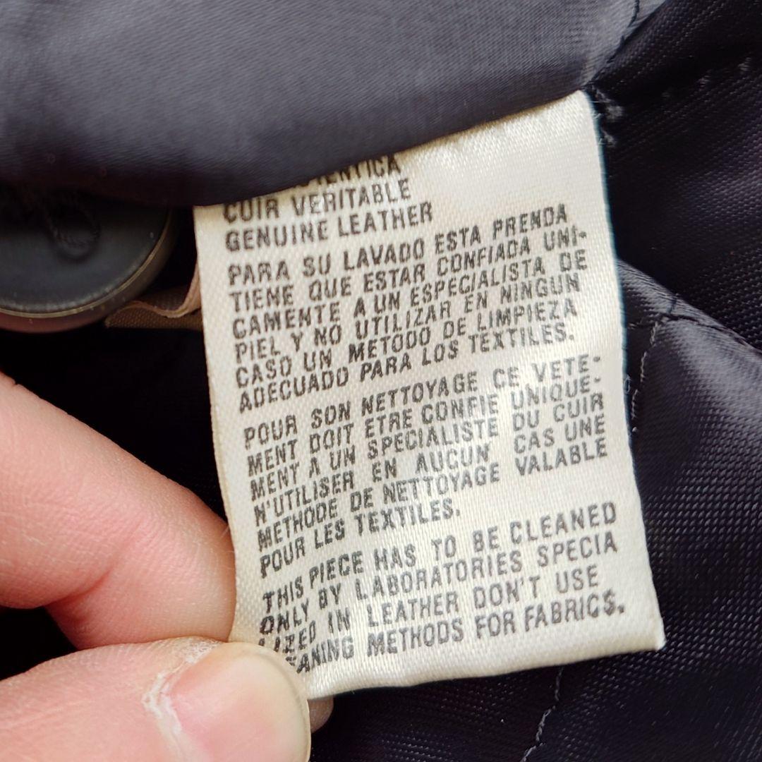 ヴィンテージ スペイン製襟ボアレザーブルゾンジャケット 短丈 本革 古着