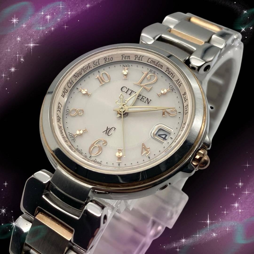 《美品 稼働品》 シチズン クロスシー レディース 腕時計 ハッピーフライト
