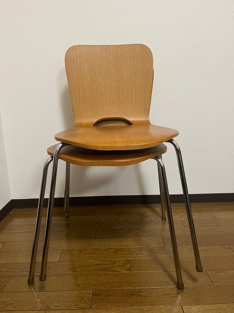 《unico》木製椅子2脚セット★廃番品★