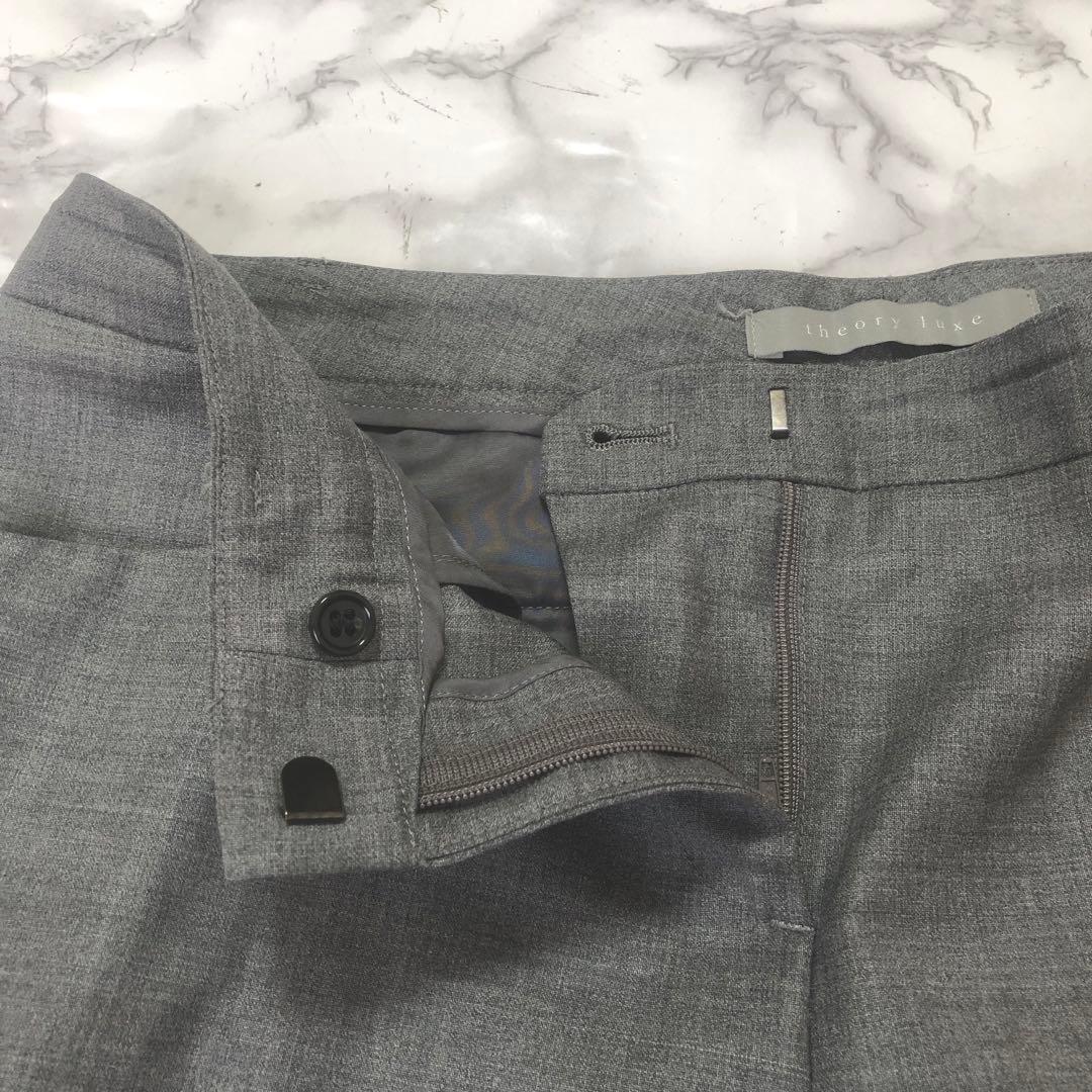 美品✨️ セオリーリュークス スーツ上下 ノーカラージャケット 40サイズ