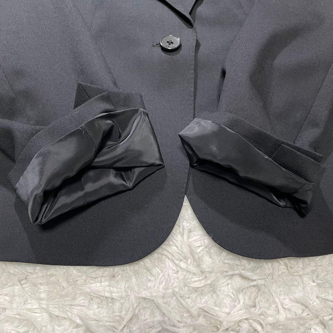 美品 エヌライン パンツスーツ 3点セット 大きいサイズ 17号 ブラック　黒