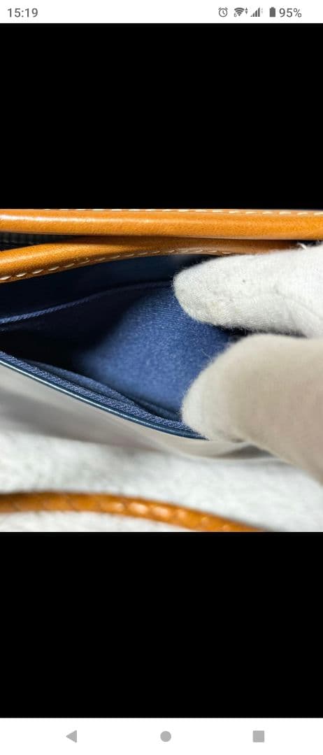 未使用✨キーファーノイ★Ciao チャオ★レザー★トートバッグ★ネイビー