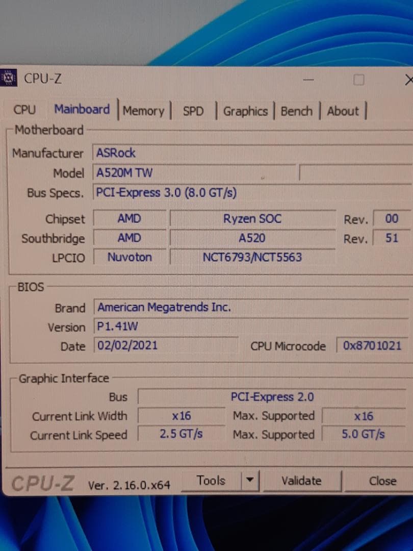 自作PC　RYZEN3 3100・8GB・128GB・K2000・WIN11