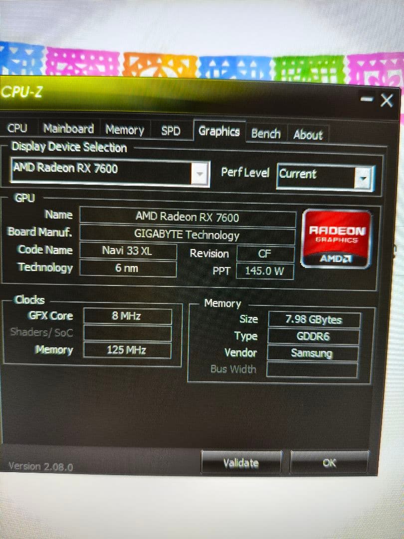 グラフィックボード・グラボ・ビデオカード GIGABYTE AMD Radeon RX 7600 8GB