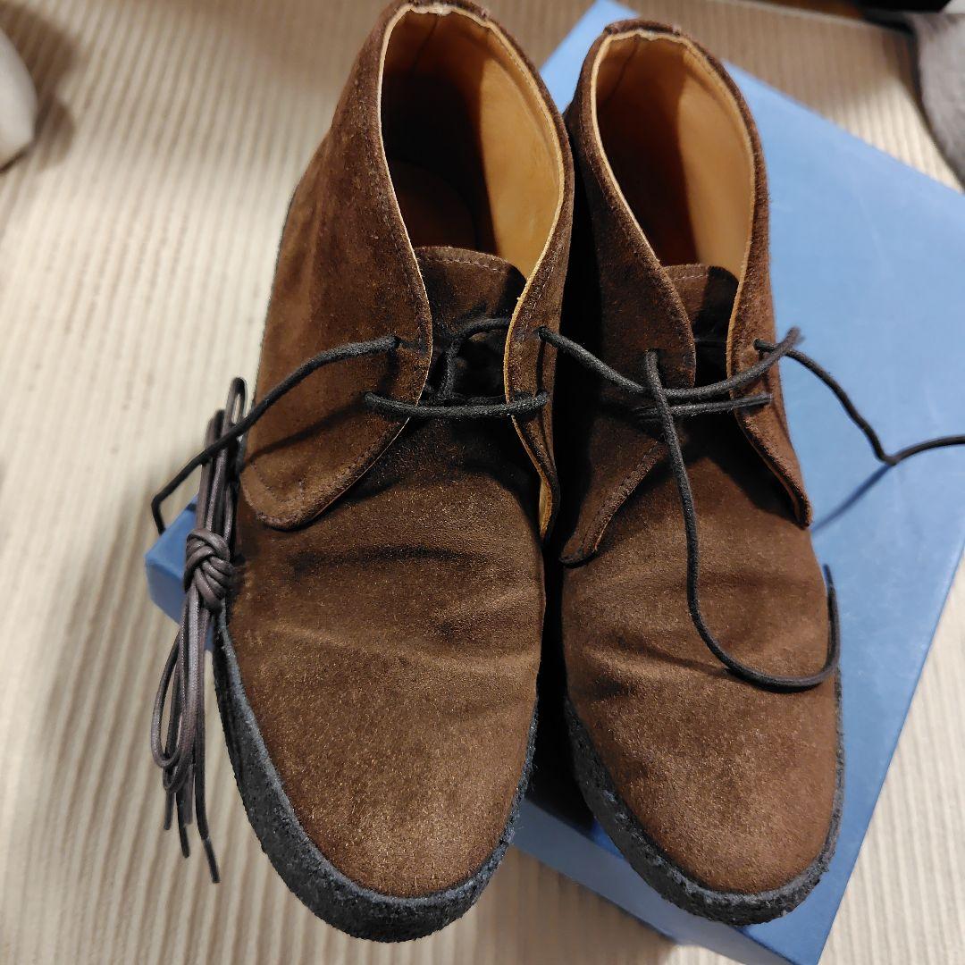 Sanders　BEAMSBOY別注 ブラウン スエードブーツ 5H