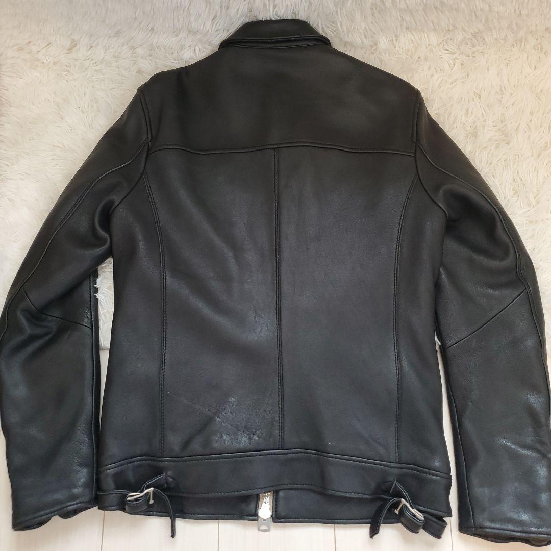 ⭐美品⭐nano・universe ラムレザー シングルライダースジャケット