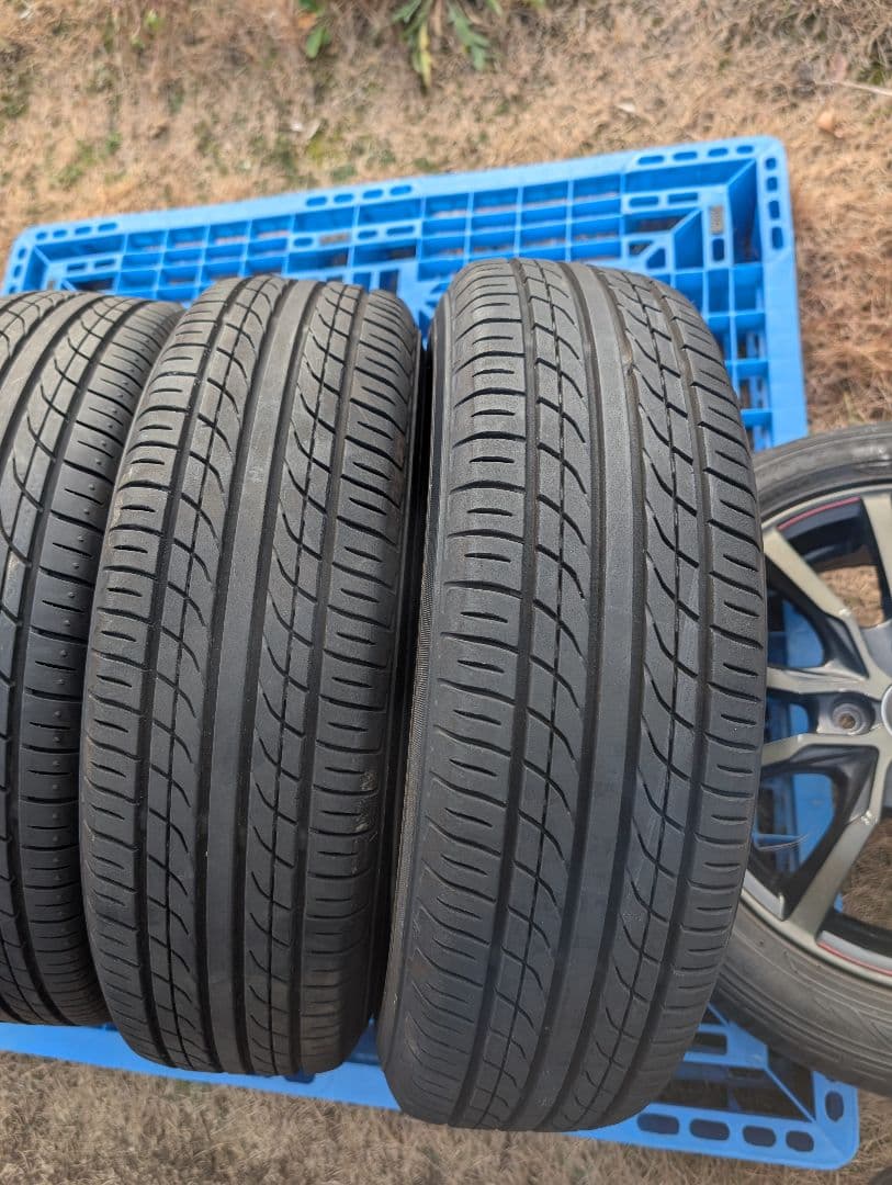 ①中古品 ダイハツタント2024製タイヤ付き純正ホイール4本セットの2本