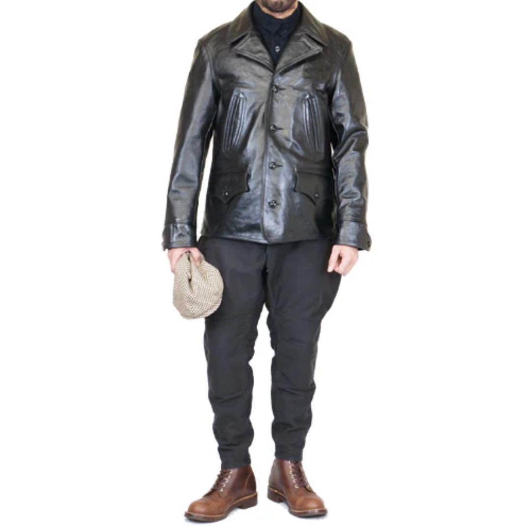 フリーホイーラーズ⭐︎スイッチヤードコート⭐︎ルードブラック38上質ホースハイド