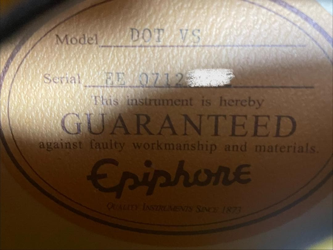 Epiphone/エピフォン【EEシリアル】DOT VS/サンバースト