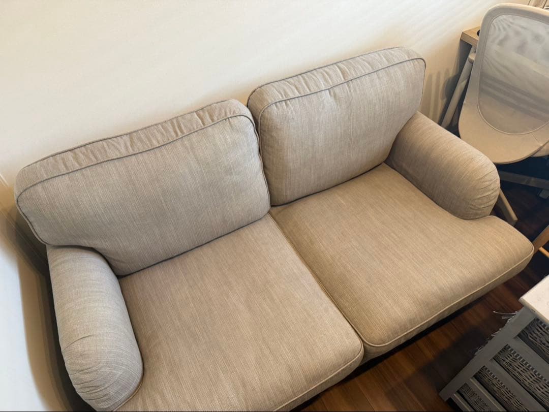 イケア IKEA ストックスンド 2人掛け ライトグレー STOCKSUND