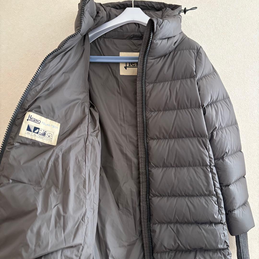 ヘルノ　ダウン　コート　アームウォーマー　ポーラテック　レディース