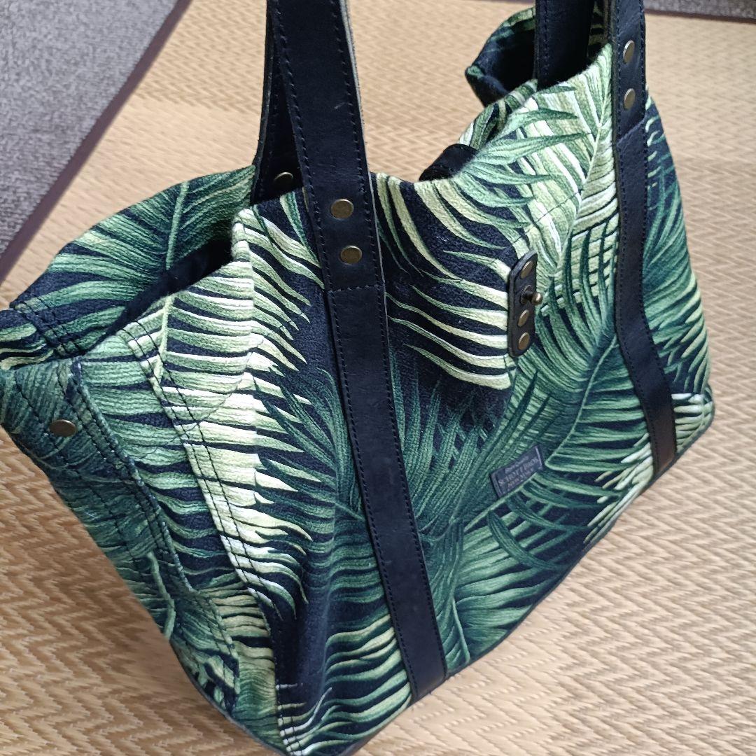 SCHOTT BROS. 本革 レザートートバッグ パームリーフ