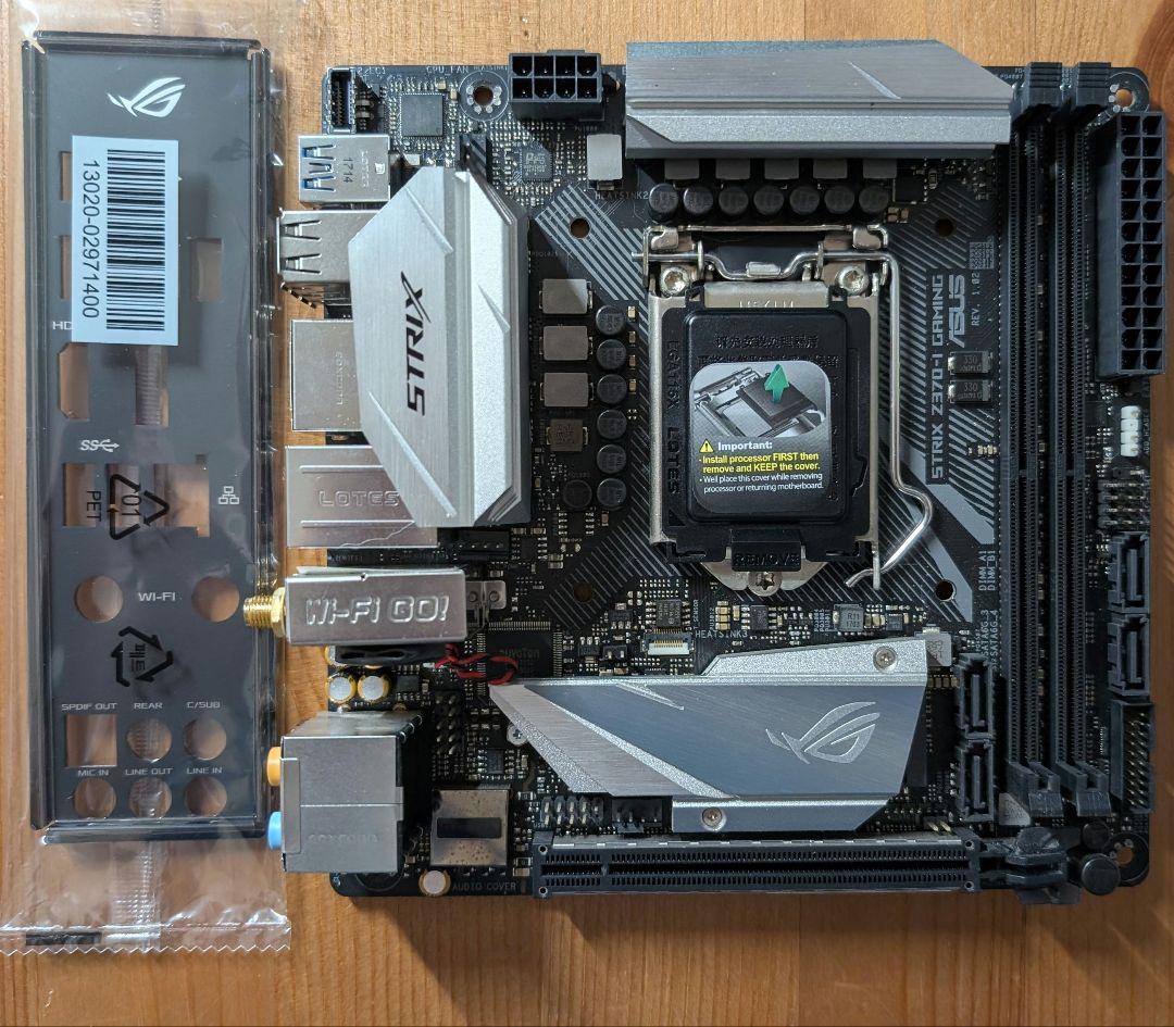 【動作確認済】 i7 8700K + ASUS Z370I セット