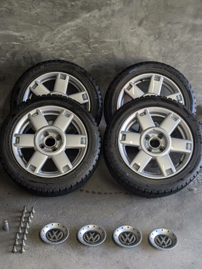 VW ルポ GTI 純正ホイール　４本（スタッドレス 195/50R15）希少
