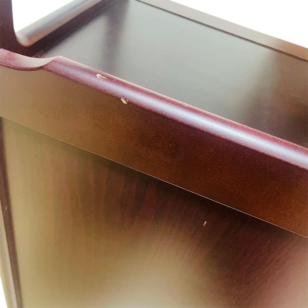 Karimoku カリモク 電話台 引き出し 4段 木製 昭和レトロ