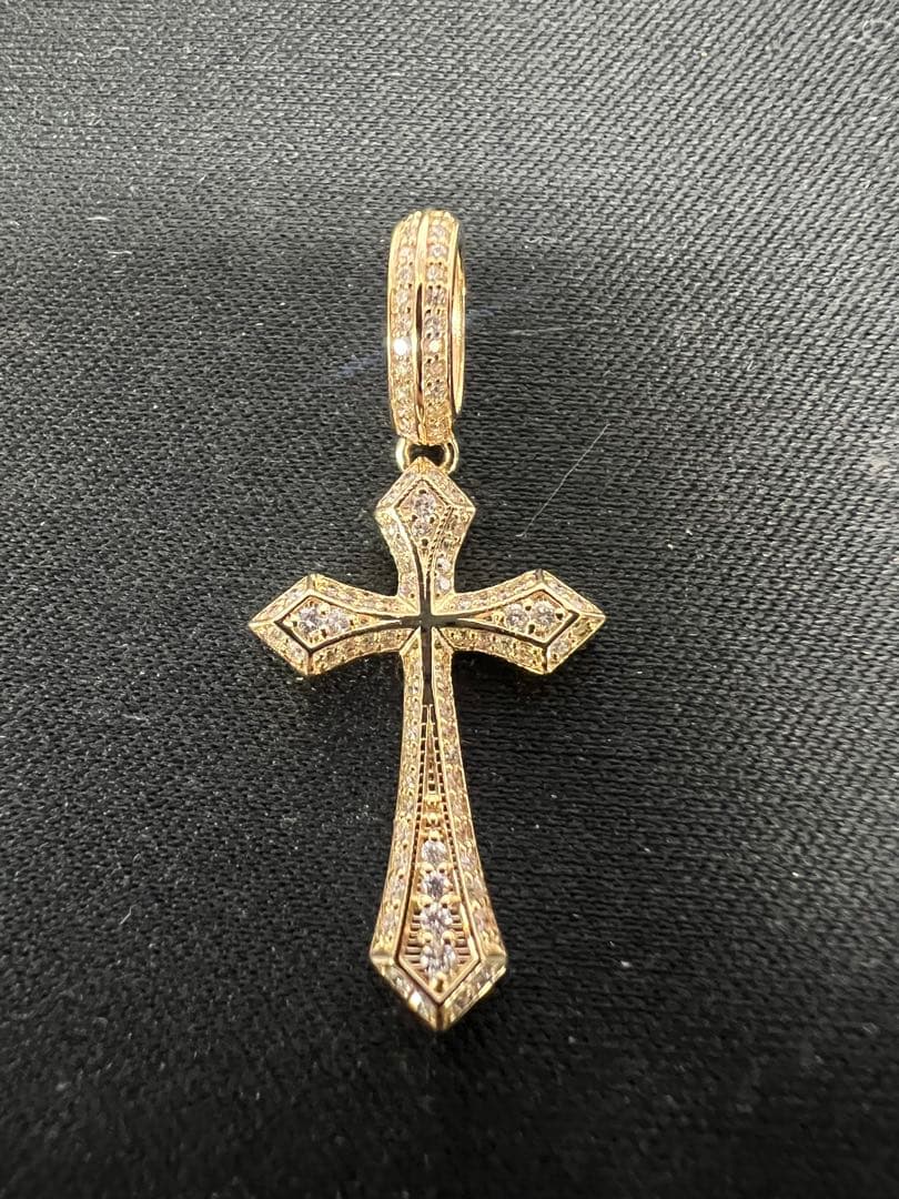 K18ダイヤクロスペンダントトップのみ