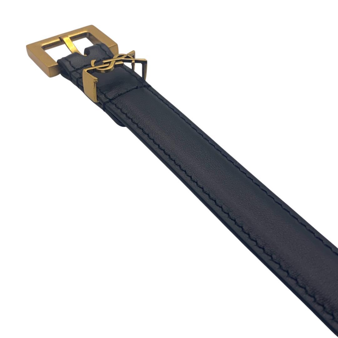 美品★YSL イヴサンローラン　細いベルト81-91cm