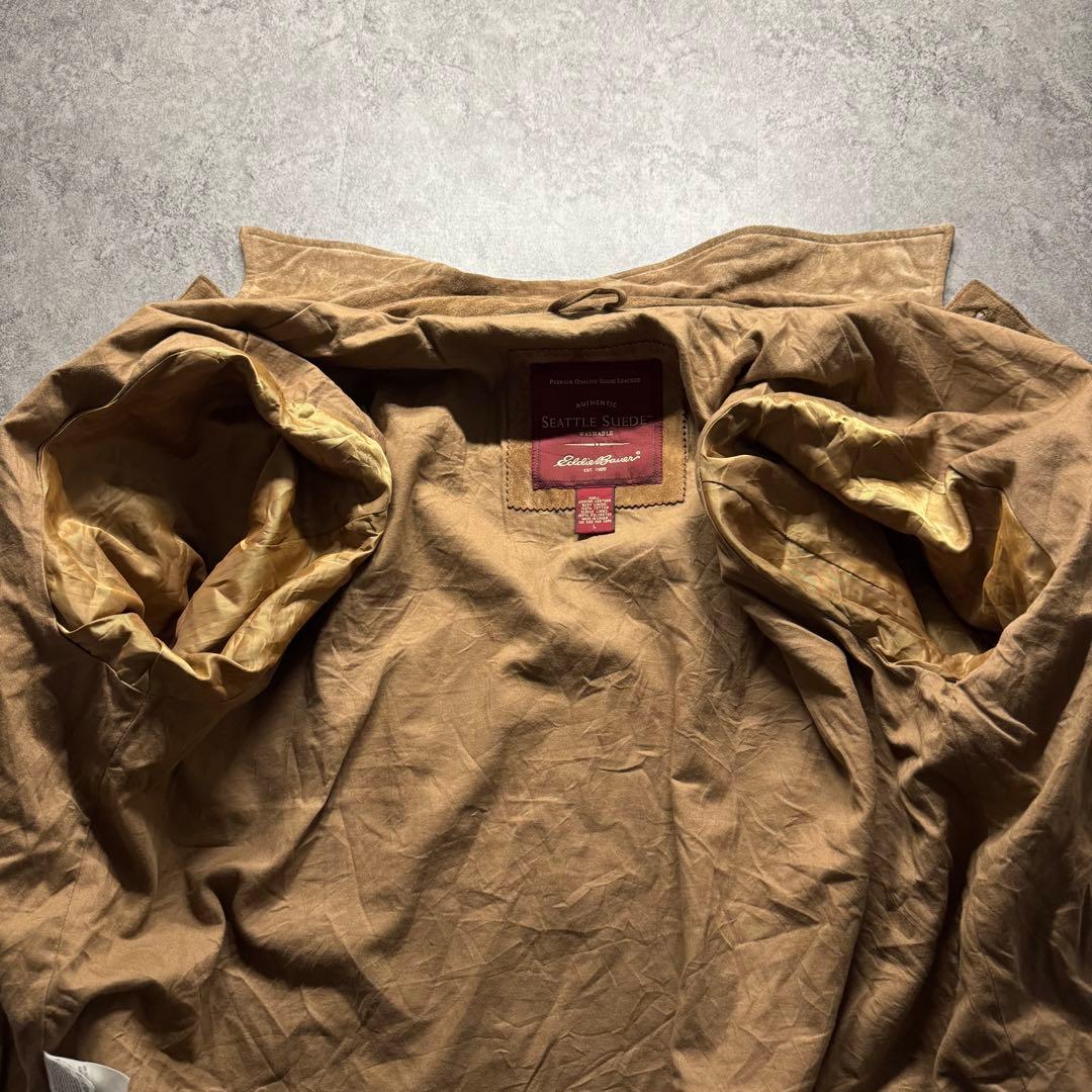 【90s vintage】Eddie Bauer L トラッカージャケット　本革