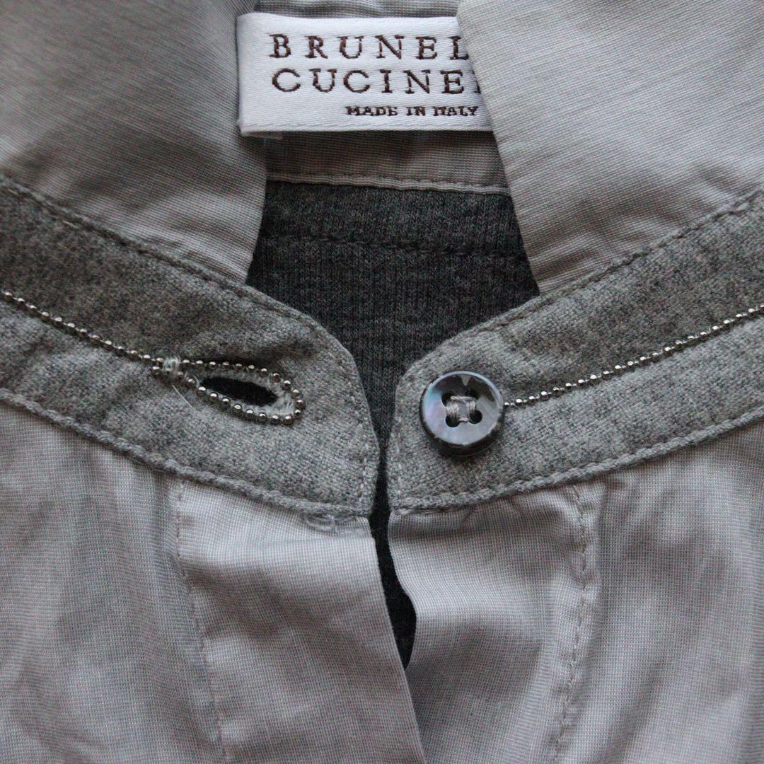 5362【美品】ブルネロクチネリ　コンビネーションニット カシミヤ混 モニーレ