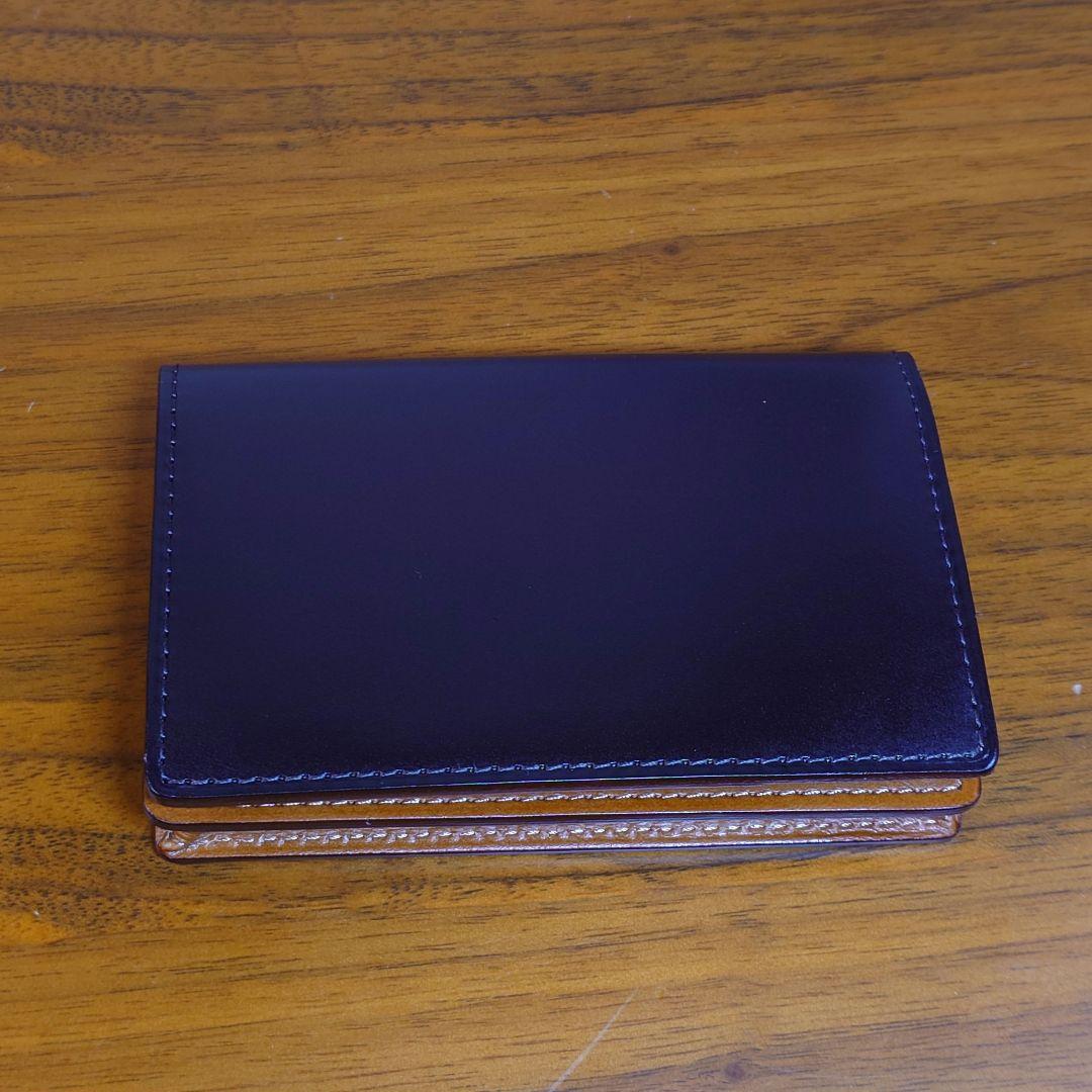 土屋鞄　ブライドル名刺入れ　こげ茶