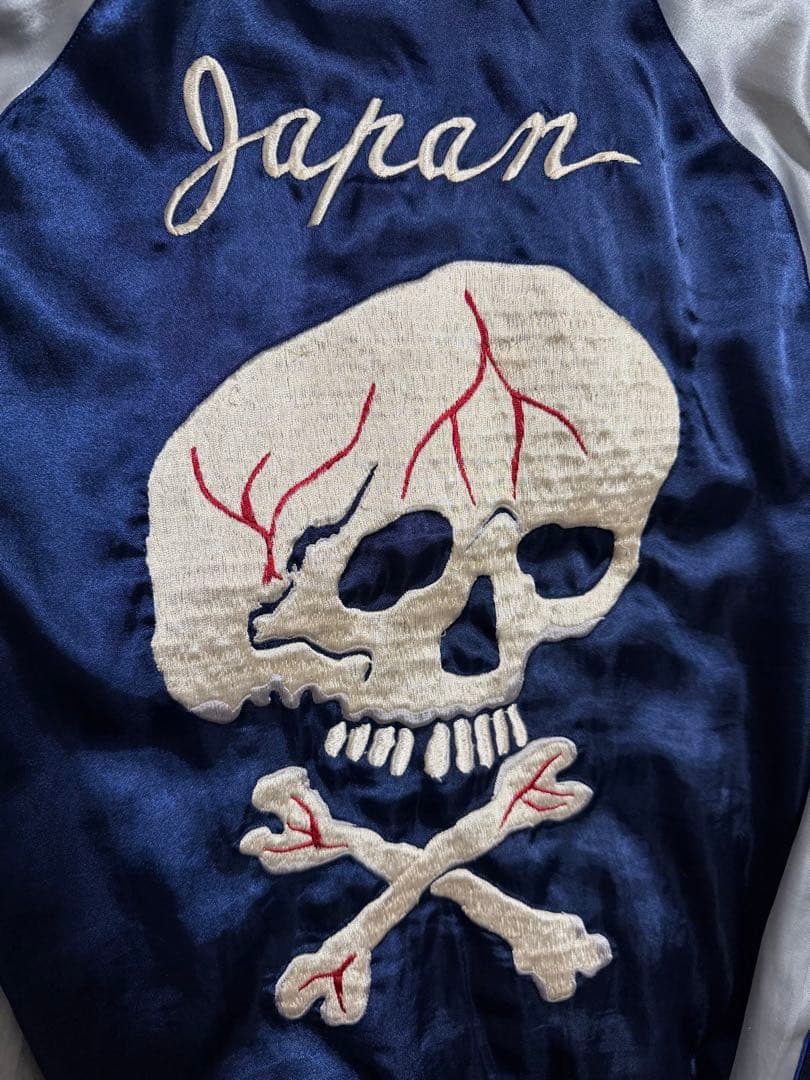 ２面用 テーラー東洋 スカル 龍 日本限定版 スカジャン vintage サテン